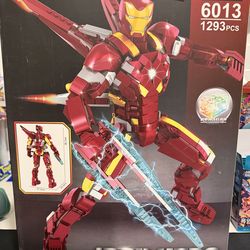 NEW Iron Hero Mechanical Building Brick Figure TL6013