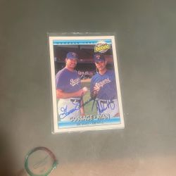 Goose Gossage Nolan Ryan Signed Card Asking $200