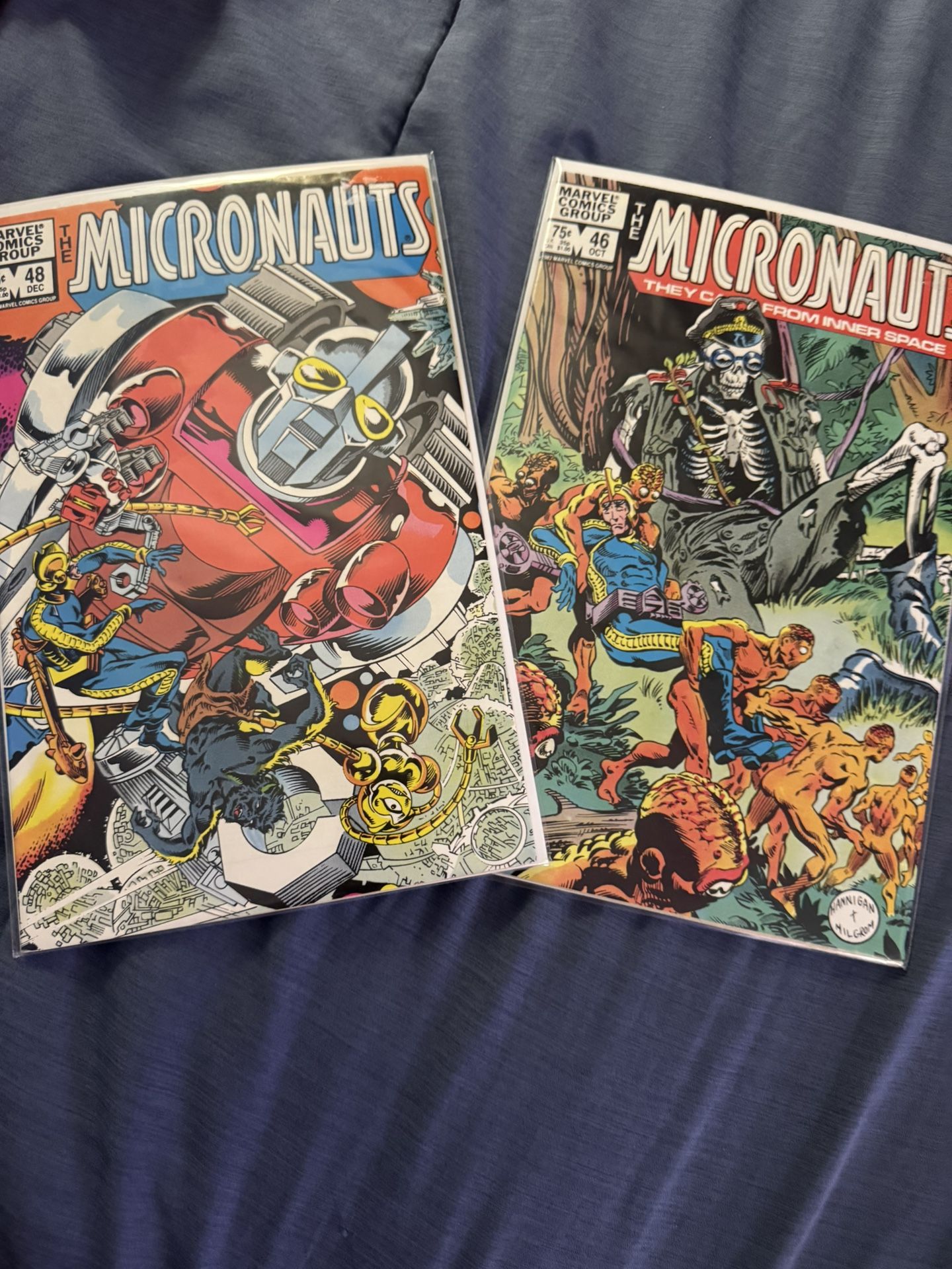 2 MICRONAUTS Comics