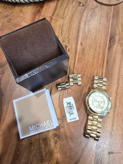 Unisex Runway Chronograph Gold-Tone Stainless Steel Bracelet Watch, 45mm