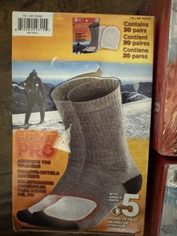 Heat pro Adhesive Toe Warmers 5 Hours of Heat 30 Pairs, White