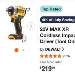 Dewalt Cordless Impact Driver 