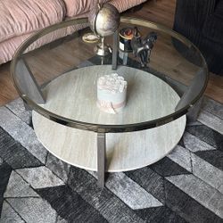 Round Coffee And End Table From Ashlee‘S