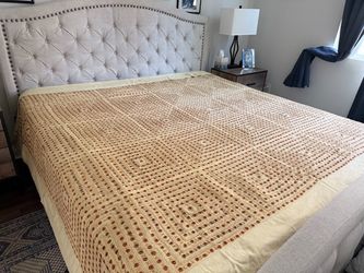 Vintage Quilt with mirrors