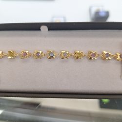 14k Gold Butterfly Bracelet