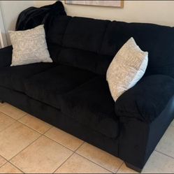 Black corduroy Couch 