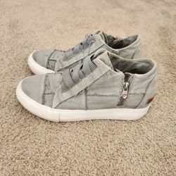 Blowfish Gray Slip-On Sneakers (Side Zip) – Women’s
