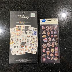 Disney’s Micky & Friends Happy Planner 30 Sticker Sheets & 1 PUFFY Stickeroni 