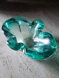 Gorgeous Vintage MCM Glass Candy Dish