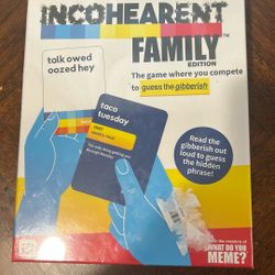 Incoherent Family Edition Card Game NEW