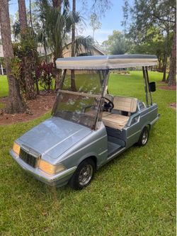 SUPER CLEAN CUSTOM EZGO WESTERN GOLF CART CAR! 4 SEATER WITH NEW BATTERIES