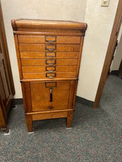 Antique circa 1900, American, Lawyer or Patient file cabinet