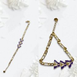 Purple Butterfly Bracelet