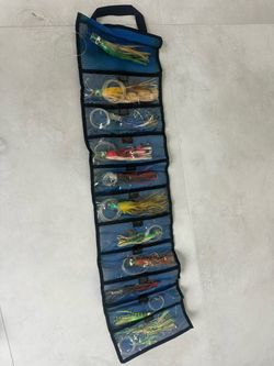 Trolling Lure Set with Roll-Up Bag