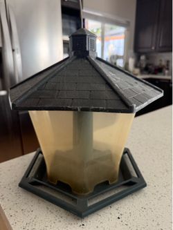 Large plastic bird feeder
