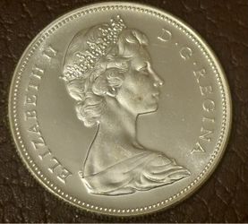 $1 1967. Coin of Canada