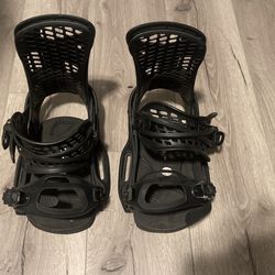 BURTON SNOWBOARD BINDINGS LARGE SIZE GENISIS BLACK ULTRALIGHT CARTEL SNOWBOARDING 