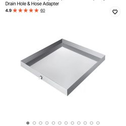 27 x 25 x 2.5 Inch Washing Machine Pan 