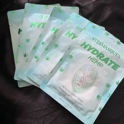 HYDDATE HEMP HEALING FACE MASKS (unopened) 