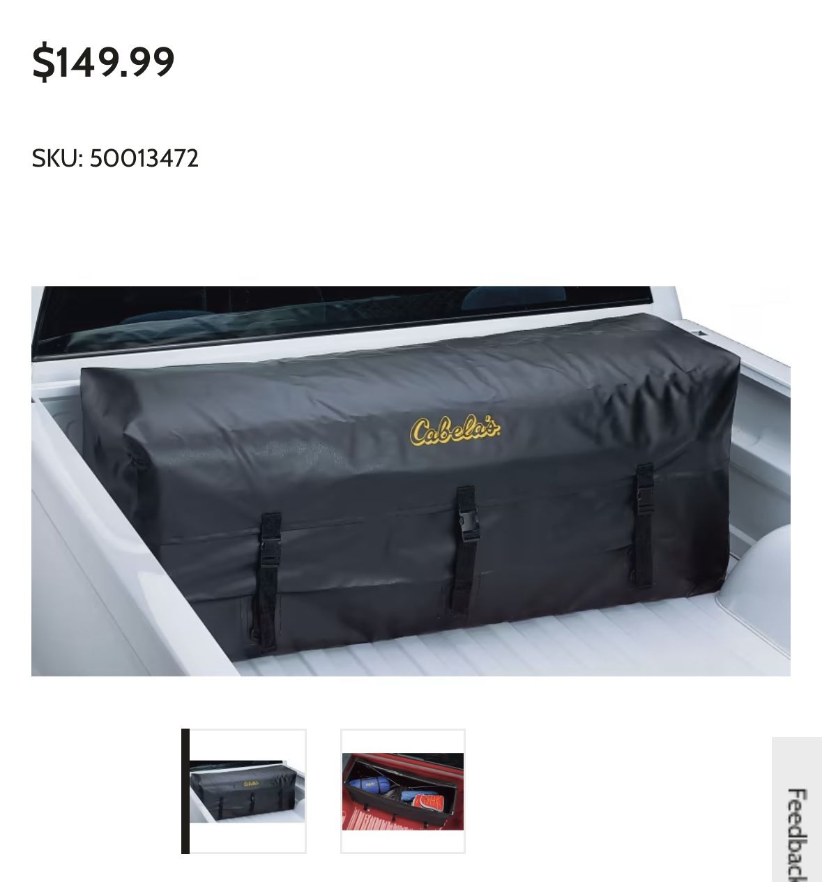 Cabela’s Truck/ Cargo Storage
