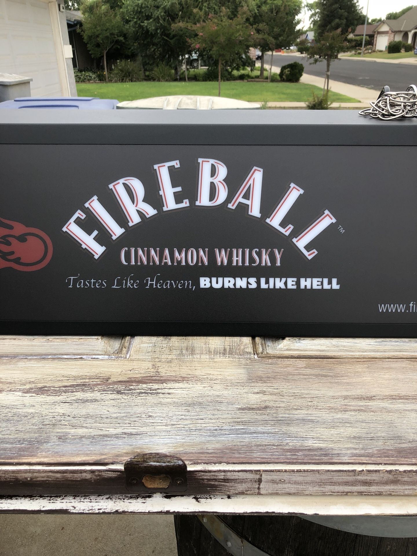 Fireball Whiskey Pool Table Lamp. New original Box