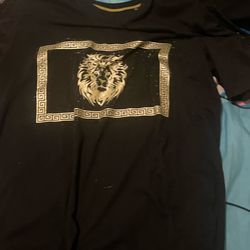 Black and goldish shirt, Medium