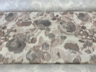 4 Yards, 100% Linen Designer  Print Fabric ! 