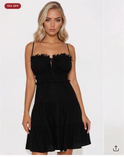 Black mini dress