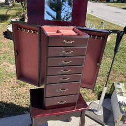 Cherrywood JEWELRY ARMOIRE