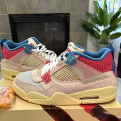 Size 10- Jordan 4 X Union La ‘Guava Ice’