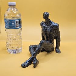 Bronze Bookshelf Art Sculpture 