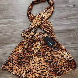 *Brand New* Fashion Nova Sexy Leopard Romper Club Rave Sz Small
