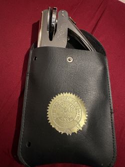 Ideal Model No. 1 Metal Embosser with Case and Corporate Seal