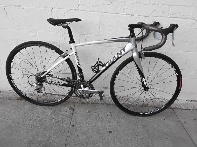 Silver Road Bike