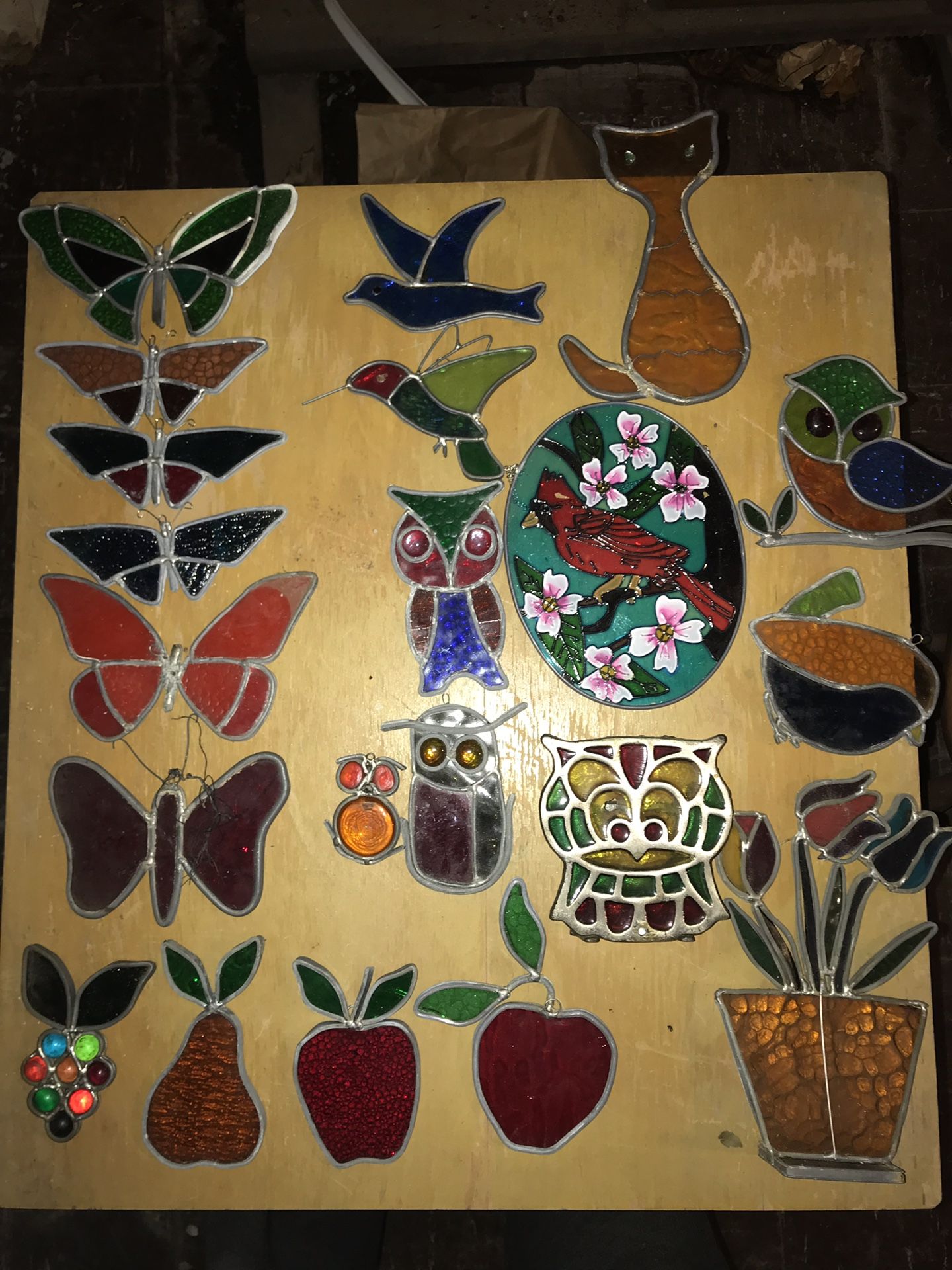 $1 Vintage Stained Glass Suncatchers