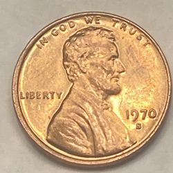 1970 San Francisco Minted Lincoln Cent #KounTnA 