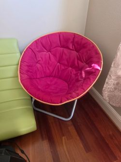 Pink Papasan Lounge Chair – Cozy & Comfortable!