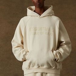 Fear of God ESSENTIALS Egg Shell Hoodie