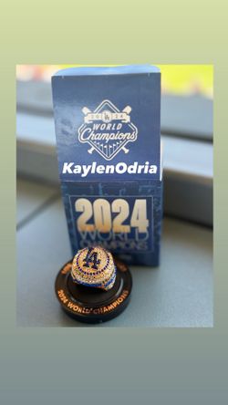 Dodgers 2024 World Series Ring SGA