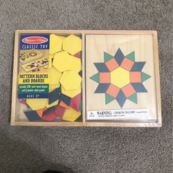 Melissa & Doug Pattern Blocks And Board