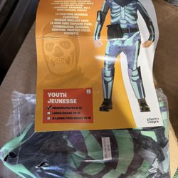 Fortnite Skull Trooper Costume- Green Glow
