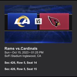 Rams Tickets 10/15 