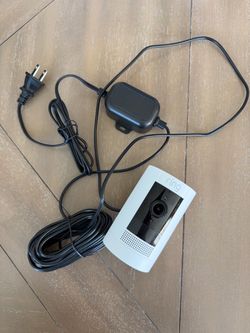 Ring Stick Up Cam with power cable
