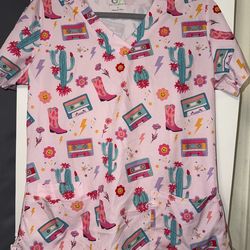 Scrubs top size small