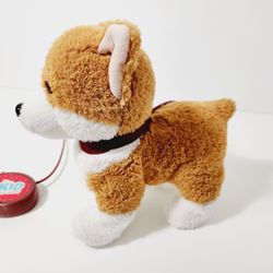 Corgi Kid Connection 10" Plush Walking Puppy Dog: Sound and Remote Control Leash