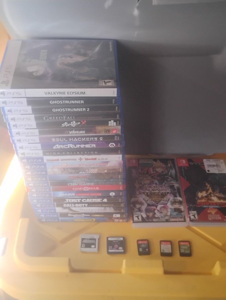 Nintendo Switch PlayStation 4 PlayStation 5 Games