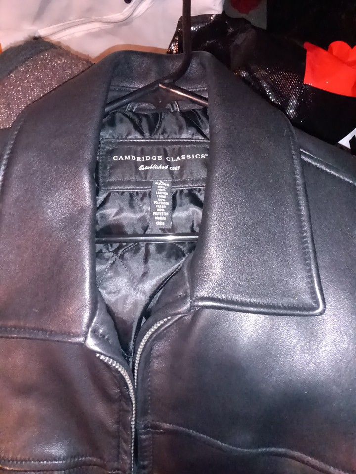 REAL LEATHER CAMBRIDGE CLASSICS JACKET