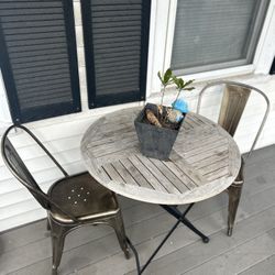 Patio Table with 2 Chairs 