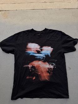 Black Graphic Guitarist Print T-Shirt Zach Bryan size Largw