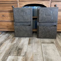 Rustic Metal Hanging Wall File Holder/Mail Holder/Rustic Decor